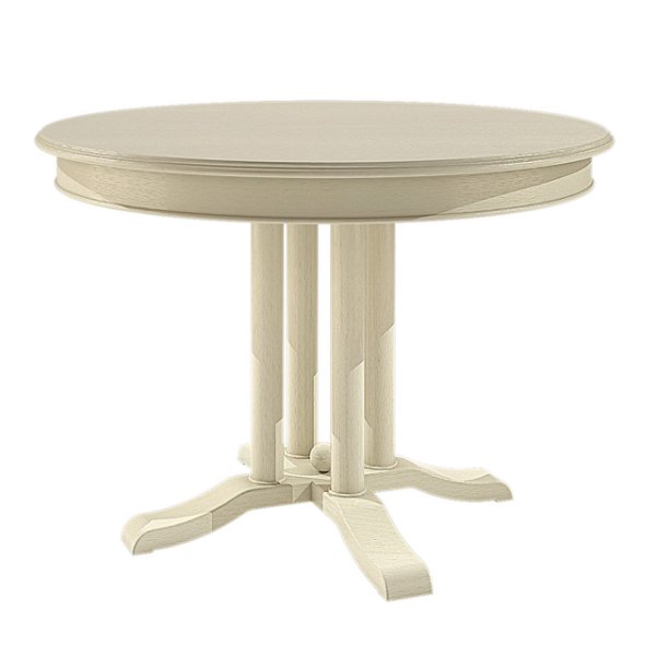 Esstisch Tisch rund ausziehbar ø 110 cm Allegro mit Klappeinlage Pinie massiv